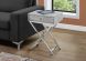 Seda Accent Table (Grey Cement with Chrome Base)