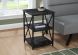 Epralo Accent Table (Black Marble)