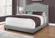 Smalin Bed (Queen - Grey Linen)