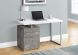 Holis Desk (White & Concrete)