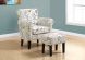 SD817 Accent Chair (Off-White & Black)