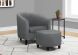 Shiville Accent Chair and Ottoman (Grey)