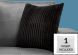Shago Pillow (Black Ultra Soft Ribbed)