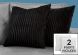 Shago Pillow (Set of 2 - Black Ultra Soft Ribbed)