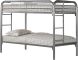 Asplunda Bunk Bed (Twin - Silver)