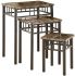 Makkonen Nesting Table (3 Piece Set - Cappuccino & Bronze)
