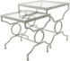 Linni Nesting Table (Rectangular - Satin Silver)