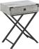 Seda Accent Table (Grey Cement with Black Base)