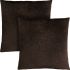 Talo Pillow (Set of 2 - Dark Brown Floral Velvet)