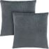 Talo Pillow (Set of 2 - Dark Grey Mosaic Velvet)