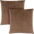 Talo Pillow (Set of 2 - Light Brown Mosaic Velvet)