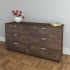 Nocce 6-Drawer Double Dresser (Truffle)