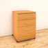 Essentials 3-Drawer Mobile Filing Cabinet (American Beech)