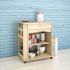 Mobile Microwave Cart (Natural Maple)