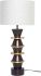 Florine Table Lamp (White with Brown Base)