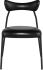Dragonfly Dining Chair (Black Leather with Black Frame)