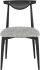 Vicuna Dining Chair (Boucle Grey with Ebonized Legs)
