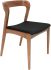 Bjorn Dining Chair (Black with Tan Frame)