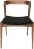 Bjorn Dining Chair (Black with Tan Frame)
