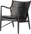 Chase Occasional Chair (Black Leather with Black Frame)