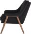 Grace Occasional Chair (Black with Walnut Frame)