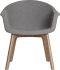 Vitale Dining Chair (Grey with Walnut Frame)