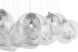 Aura Pendant Light (Clear with Silver Fixture)