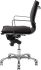 Carlo Office Chair (Leather - Black Leather with Silver Base)