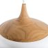 Liam Pendant Light (Small - White with Raw Ash Fixture)