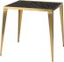 Mink Side Table (Black Wood Vein with Gold Base)