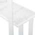 Tierra Console Table (White with Silver Base)