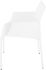 Delphine Dining Chair (Armrests - White Leather)