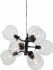 Atom 9 Pendant Light (Clear with Black Fixture)