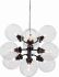 Atom 9 Pendant Light (Clear with Black Fixture)