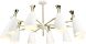 Cella Pendant Light (Large - White with Gold Body)