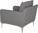 Anders Single Seat Sofa (Slate Grey with Silver Legs)