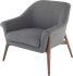 Charlize Occasional Chair (Shale Grey with Walnut Legs)