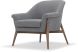 Charlize Occasional Chair (Shale Grey with Walnut Legs)
