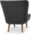 Alicia Occasional Chair (Shadow Grey with Black Legs)