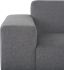Bryce Triple Seat Sofa (Shale Grey with Silver Legs)
