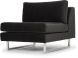 Janis Seat Armless Sofa (Narrow - Shadow Grey with Silver Legs)