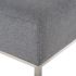 Bryce Ottoman (Shale Grey with Silver Legs)