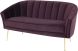 Aria Double Seat Sofa (Mulberry with Gold Legs)
