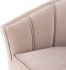 Aria Single Seat Sofa (Blush with Black Legs)