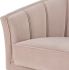 Aria Double Seat Sofa (Blush with Black Legs)