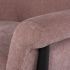 Charlize Occasional Chair (Dusty Rose with Black Legs)