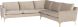 Anders Sectional Sofa (L-Shaped - Nude with Gold Legs)