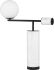 Justine Lamp (White Marble with Black Accent)