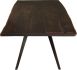 Vega Dining Table (Medium - Seared Oak with Black Legs)