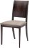 Eska Dining Chair (Brown with Seared Frame)